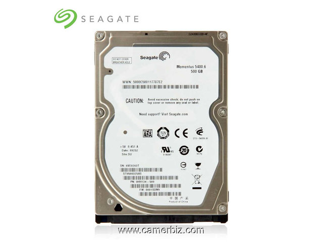 Disque dur interne neuf 500 Gigaoctets HDD SATA (SEAGATE) - 16050