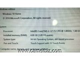 ASUS MINI-LAPTOP:  " 12 " POUCE - INTEL CORE i3-2Ghz 4GB, 320GB Disk, WebCam, Wi-Fi, ECRAN TACTILE - 17077