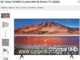 Samsung Smart TV Crystal UHD 4K HDR 2020 55"