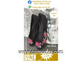 Chaussure Ballerine noir fleurie P39 9.990 F CFA (B0005)