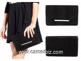 Sac à main dames de soirée de couleur noire, fashion, embrayage fourre-tout sac enveloppe - 2155