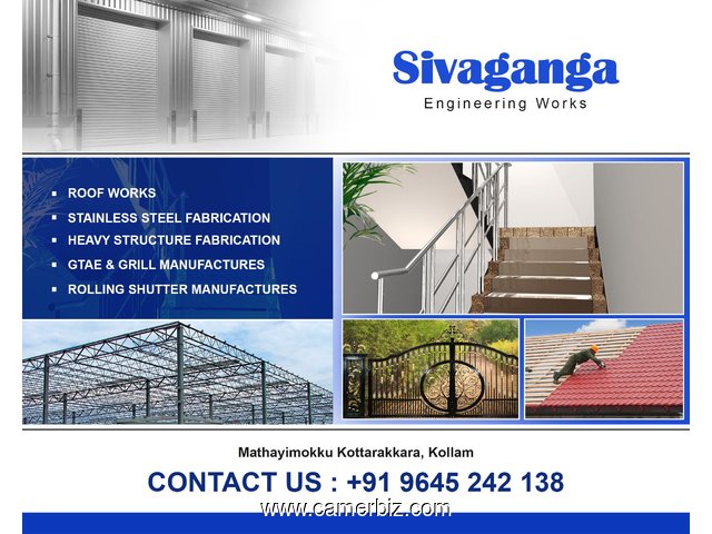 Best Stainless Steel Fabrication Works in Kollam Pathanamthitta Trivandrum Thiruvalla Adoor Attingal - 2636
