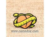 Yellow Peach Custom Enamel Pins - 3072