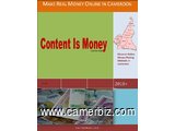 Content Is Money - Book written to train Cameroonians how to make money online being in Cameroon 