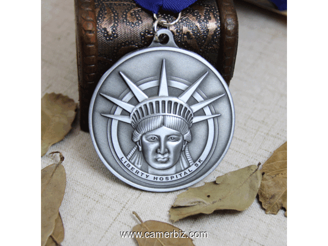 Statue of Liberty 3D Die Cast Custom Medals - 3788