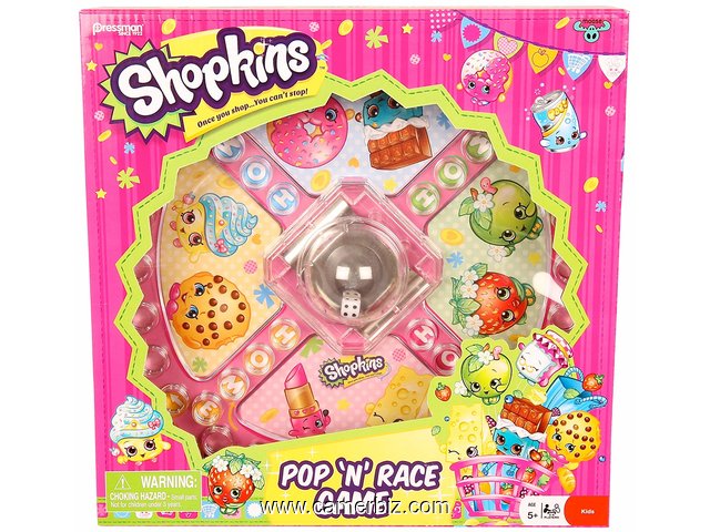 Shopkins Pop 'N' Race Game - Jeu classique avec thème Shopkins - 3821