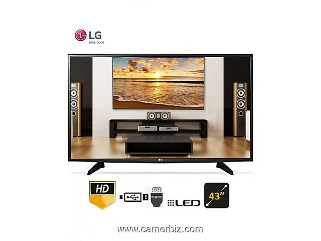 TV LED Numérique 43" 43LJ500T FULL HD - Noir - 12 Mois Par LG       - 4829