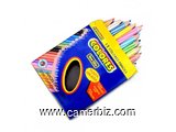 12 crayons de couleur avec des tons fluorescents à pointe épaisse.  Mesures Hauteur: 9 cm - Largeur:
