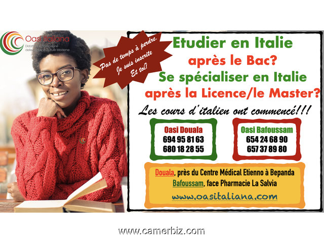 Etudier en Italie: Cours d'Italien à Douala et à Bafoussam - 9425