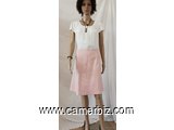 Robe Moderne blanc rose T42 9.990 F CFA (CR0001) - 10017