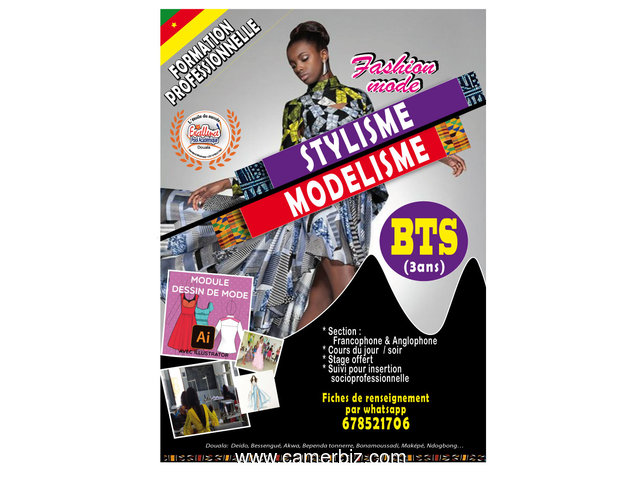 FORMATION PROFESSIONNELLE CYCLE SUPÉRIEUR ( BTS) EN STYLISME MODÉLISME / FASHION DESIGN - 10100