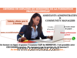 Formation CQP Community Managers & Assistants administratifs - Rentrée 19 Janvier  - 10149