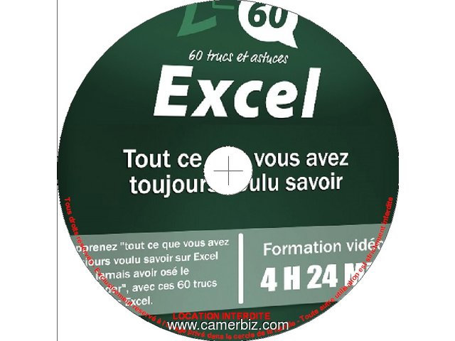 DVD Vidéo Elephorm - 60 Trucs Et Astuces Excel - Durée : 4h 24 Min - 10184