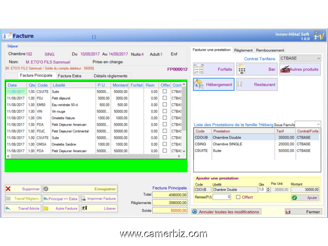 INNOV HOTEL SOFT: Logiciel de gestion hôtelière – Téléchargement gratuit - 10217