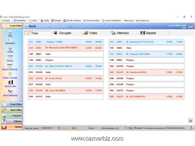 INNOV HOTEL SOFT: Logiciel de gestion hôtelière – Téléchargement gratuit - 10217