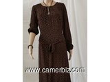 Robe Elegante marronne T42 9.990 F CFA (CR0004) - 10232