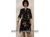 Robe Fashion fleurie noire T38 9.990 F CFA (CR0015) - 10238