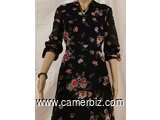 Robe Fashion fleurie noire T38 9.990 F CFA (CR0015) - 10238