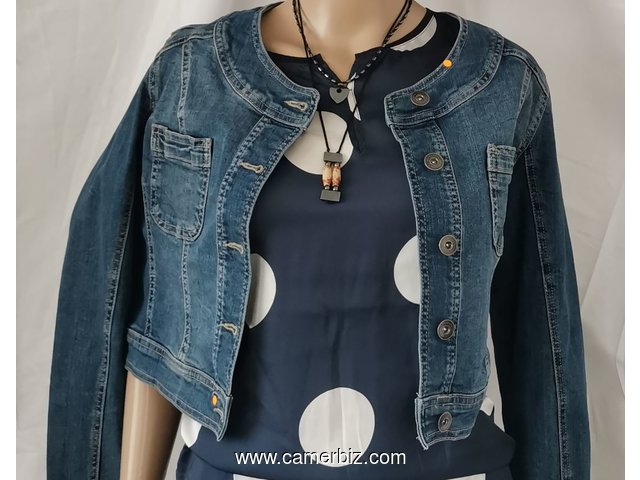 Veste en jeans courte fashion T42 5.990 F CFA (VJ0001) - 10256