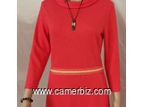 Robe Moderne rouge manches 3/4 T38 9.990 F CFA (CR0025) - 10275