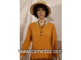 Blouse chic manches 3/4 orange T38 4.990 F CFA (LB0005) - 10284