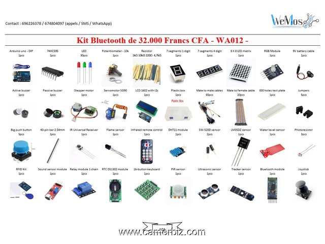 Vente de KIT ARDUINO, modules, shield, composant électroniques sur douala - 10326