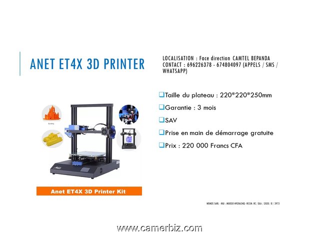 Vente des imprimantes 3D sur douala  - 10359