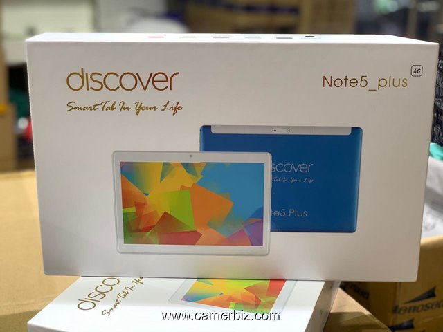 Tablette Discover Note5 Plus Dual SIM- 10.1 ", 4 Go RAM - 64 Go ROM, Wi-Fi. + Powerbank + ecouteurs - 10673