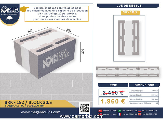 MOULE À PARPAING – HOURDIS – CHEMINÉE - 10843