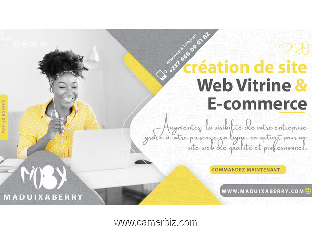 Création de site web vitrine et e-commerce à Douala Cameroun et Yaoundé - 11244