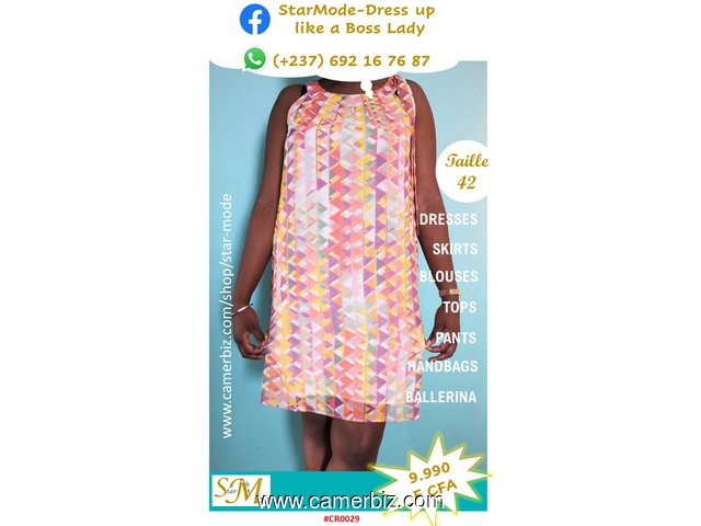 Robe Fashion aux couleurs joviales T42 9.990 F CFA (CR0029) - 13984