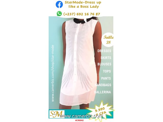 Robe Fashion blanche T38 9.990 F CFA (CR0042) - 13997