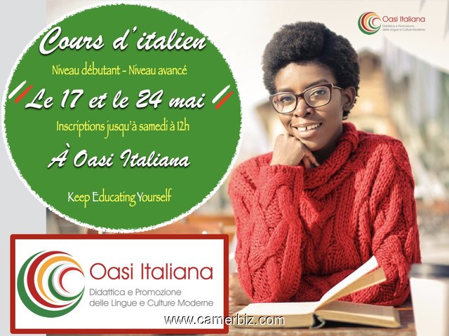 COURS D’ITALIEN NIVEAU DEBUTANT ET NIVEAU AVANCE: 17 Et 24 MAI - 15603