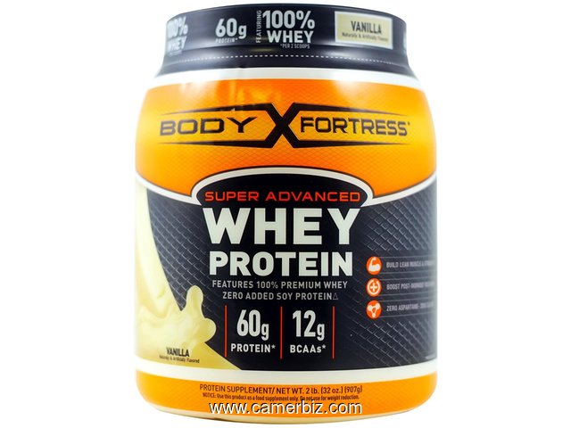 WHEY - PROTEINES  (Super Advanced - AMERICA'S  No.1 BODY FORTRESS )   Provenant des ETATS-UNIS - 15756