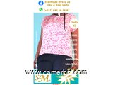 Blouse élégante courte manche 2 tons T42 4.990 F CFA (CS0006) - 16060