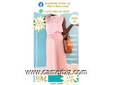 Blouse chic 2 tons couleur pêche T38 4.990 F CFA (CS0009) - 16063