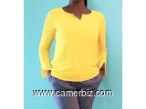 Blouse fashion couleur jaune T38 4.990 F CFA (LB0011) - 16092
