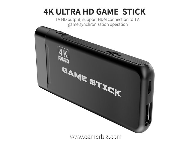 Console de jeu HDMI avec Contrôleur sans fil 2.4G, Game Stick 4K Ultra HD, Retro Games, 3000 Jeux  - 16364