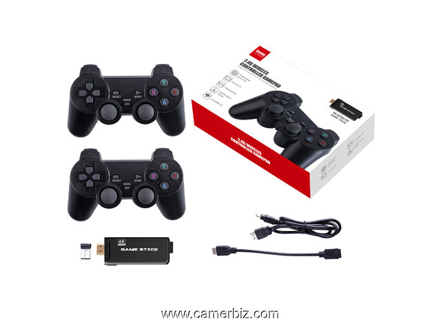 Console de jeu HDMI avec Contrôleur sans fil 2.4G, Game Stick 4K Ultra HD, Retro Games, 3000 Jeux  - 16364