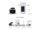 SOLAR IP CAMERA 1080p BATERIE-INTEGREE, Wi-Fi POUR CONTROLE A DISTANCE - 16425