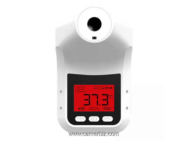 Distributeur automatique de désinfectant avec thermomètre et Thermomètre infrarouge mural automatiq - 16521