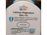 4 VITAMINES en 1 (CALCIUM + MAGNESIUM  + ZINC + VITAMINS D3) DEES USA - 16533