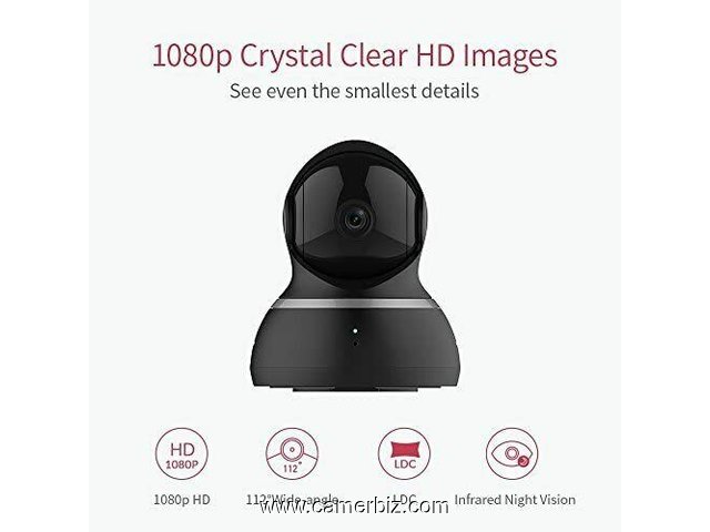 CAMERA IP SECURITE 1080p, Wi-Fi, CONTROLE A DISTANCE ET ENREGISTREMENT - 16544