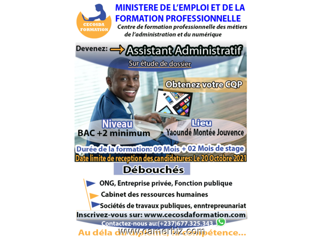 Rentrée CQP 2021-2022: Formation des Assistants Administratifs et Community Manager - 16579