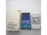 Samsung Galaxy Note 5 | 01 SIM 4G - 32Go 4Go RAM -3000mAh - Neuf Complet  - 16647