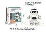 Robot dansant avec musique, lumières clignotantes 3D, Jouet pour enfants, à piles - 16699