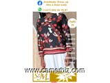 Blouse chic 2 tons noir fleuri T38 4.990 F CFA (LS0004) - 16884