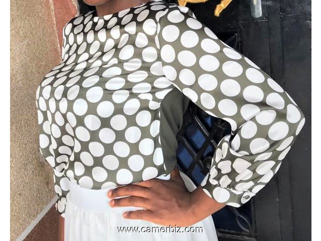 Blouse chic 2 tons T38 4.990 F CFA (LS0005) - 16885