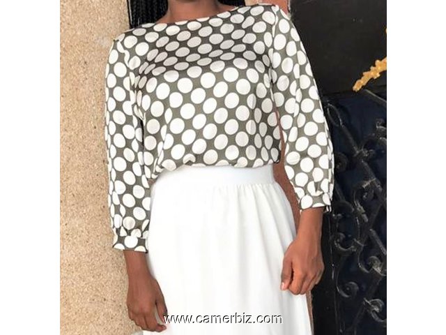 Blouse chic 2 tons T38 4.990 F CFA (LS0005) - 16885