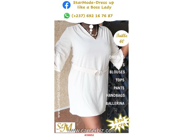 Robe Fashion blanche T40 9.990 F CFA (CR0052) - 16920